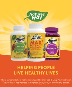 Nature's Way Alive! Max3 Potency Multivitamin, Antioxidants & High Potency B-Vitamins to Support Cellular Energy Metabolism*, 180 Tablets 180 Count (Pack of 1) 19 81ygiNygpxL 1
