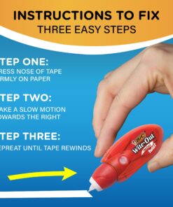 BIC Wite-Out Mini Twist Correction Tape, White, Tear-resistant, Compact and Film-Based Tape, 2-Count Pack (WOMTP21-WHI) (Packaging May Vary) 17 81ygoZJ25BL