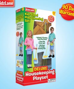 Kidzlane Kids Cleaning Set for Toddlers | Kids Broom Set for Kids for Play | Mop and Cleaning Toys Set | Kids Broom and mop Set for Toddlers | Cleaning Toys for Kids Ages 4-8 and Older Housekeeping 28 81yjocLuzL