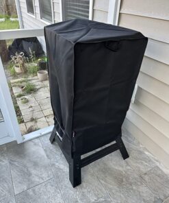 Unicook 30 Inch Electric Smoker Cover for Masterbuilt, Heavy Duty Waterproof Smoker Grill Cover, Fade and UV Resistant Square Vertical Smoker Cover, Durable and Convenient, 18"W x 17"D x 33"H 18”W x 17”D x 33”H 32 81yk19ULIL