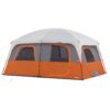 CORE 10 Person Tent | Large Multi Room Tent for Family | Included Tent Gear Loft Organizer for Camping Accessories | Portable Cabin Huge Tent with Carry Bag for Outdoor Car Camping 10 Person (Orange) 8 81yl2WadKL