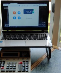 Monitor Stand Riser, Monitor Riser, Laptop Stand for Desk, Laptop Riser, Desk Organizer for Monitor, Laptop Shelf w/Vented for Screen, Computer Stand for Laptop, PC, Printer, for Home & Office Black 46 81yn3K1awUL