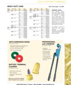 Ancor Tinned Copper Lugs 8 AWG - 4/0 AWG 2 Pack 4 Awg -- #10 Ring 5 81yneq94QwS