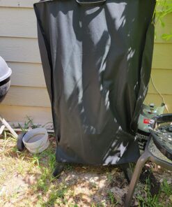 Unicook 40 Inch Smoker Cover for Masterbuilt, Electric Smoker Cover Heavy Duty Waterproof, Square Vertical Smoker Grill Cover Fade and UV Resistant, 23" W x 17" D x 39" H, Black 23”W x 17”D x 39”H 54 81yoIvIRN L