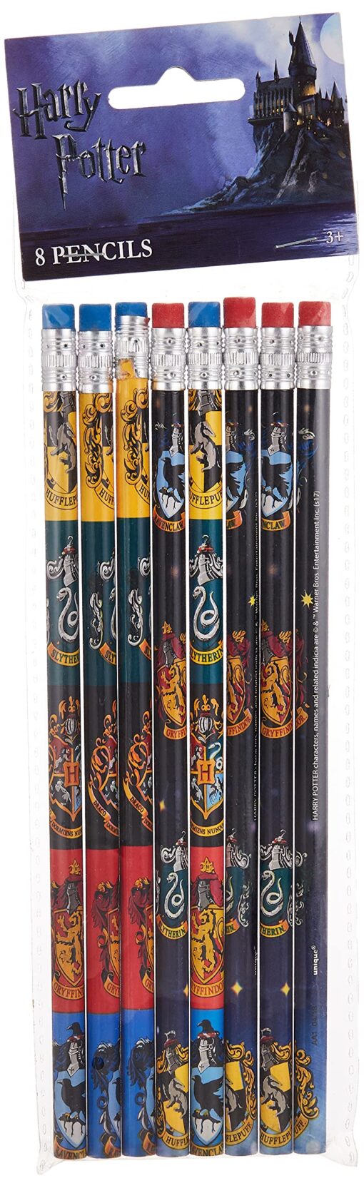 Harry Potter Party Pencils - Assorted Designs, 8 Pcs