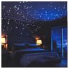 Glow in The Dark Stars Wall Stickers, Adhesive Dots and Moon for Starry Sky, Galaxy Decor Bright and Realistic for Any Room (Green) Green