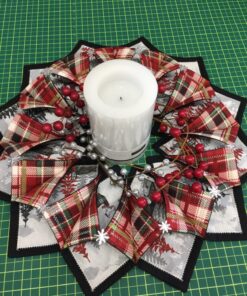 Poorhouse Quilt Designs Fold'n Stitch Wreath Ptrn 17 81ysg1sth L