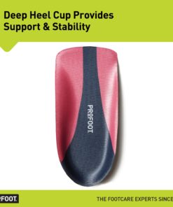 PROFOOT Orthotic Insoles for Plantar Fasciitis & Heel Pain, Women's 6-10, Gel Heel Shock Absorbing Insoles to Help Reduce Pain & Stress, Foot Care Arch Support Inserts for Shoes 2 Pair 10 81yunoiF7wL