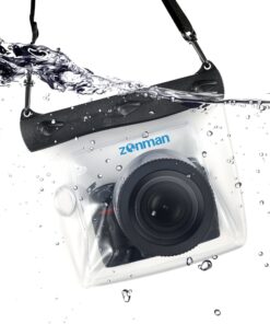 ZONMAN DSLR Camera Univeral Waterproof Underwater Housing Case Pouch Bag for Canon Nikon Sony Pentax Brand Digital SLR Cameras Transparent 27 81yvA6l9KcL