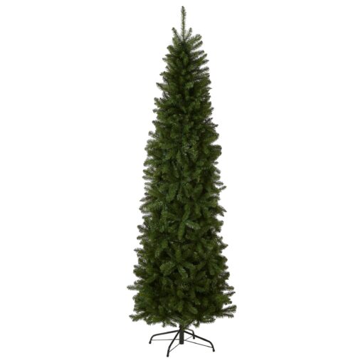 National Tree Company Artificial Slim Christmas Tree, Green, Kingswood Fir, Includes Stand, 7.5 Feet Kingswood Fir Slim-7.5 ft