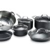 Granitestone Original 10 Piece Nonstick Cookware Set, Scratch-Resistant, Granite-Coated, Dishwasher and Oven-Safe Kitchenware, PFOA-Free Pots and Pans As Seen On TV Black Speckle 7 81yxQjFyqYL