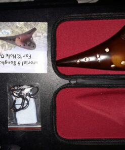 "Forest Whisper" 12 Hole Ocarina Classic Straw Fire Masterpiece Collectible, Alto C Ceramic Ocarina - Highly Recommended Christmas Gift Idea by OcarinaWind Music Instrument Shop Owner 47 81yy5hBkAL