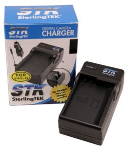 STK EN-EL15 Charger for Nikon D7100, D750, D7000, D7200, D810, D610, D800, D600, D800e, D810a, D500, 1 v1 Cameras, MH-25 11 81yzBytwu1L