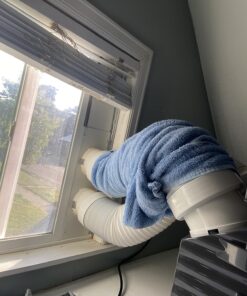 Whynter ARC-14S 14,000 BTU Dual Hose Portable Air Conditioner with Dehumidifier and Fan for Rooms Up to 500 Square Feet, Includes Storage Bag, Platinum/Black, AC Unit Only 58 81yzR0YcmcL