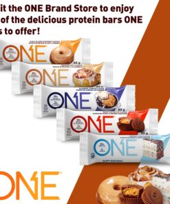 ONE Protein Bars, Cinnamon Roll, Gluten Free Protein Bars with 20g Protein and Only 1g Sugar, Guilt-Free Snacking for High Protein Diets, 2.12 oz (12 Count) 25 81yziLEfUiL