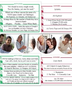 Wit's End - A Mind Challenging Trivia and Brain-Teasing Game That Will Test Players' Wits & Knowledge - for Adults & Family 12 81z hGPN5wL