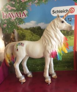 Schleich bayala, Unicorn Toys for Girls and Boys, Rainbow Unicorn Mare, Unicorn Toy Figurine with Gems, Ages 5+ 18 81z mk0IUjL