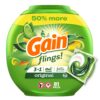 Gain flings! Laundry Detergent Soap Pods, High Efficiency (HE), Original Scent, 81 Count Laundry Detergent Flings, 81 count