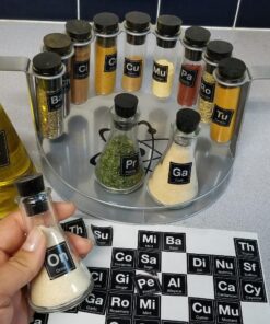 Wink Chemist's Spice Rack, 14 Piece Chemistry Spice Rack Set 31 81z3cAnB7OL
