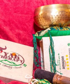 Tibetan Singing Bowl Set By YAK THERAPY- Hand Crafted Meditation, Chakra Healing Peace and Mindfulness Bowl with Mallet, Silk Cushion & Bag, 4.5 inch Bowl Made in Nepal includes Gift Ebook by Email 36 81z3mxlF5L