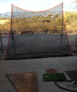 Rukket Haack Golf Net | Practice Driving Indoor and Outdoor | Golfing at Home Swing Training Aids | by SEC Coach Chris Haack | Choose from 10x7 Hitting Net, 7x7 Hitting Net, or Protection Side Nets 10x7ft Golf Net & Turf Mat 34 81z6LB8Tn6L