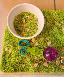 Learning Resources Handy Scoopers - 4 Pieces, Ages 3+ Toddler Learning Toys, Fine Motor and Sensory Toys, Sand Box Toys for Toddlers, Kid Tweezers 20 81z6rvtvLXL