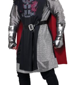 Men's Medieval Knight Costume Small/Medium Black,silver,red 18 81z81EtrsqL
