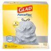 Glad Tall Kitchen Protection Series Drawstring Trash Bags -13 Gallon Grey Trash Bag - 90 Count 90 Count (Pack of 1) 6 81z88gbNKUL