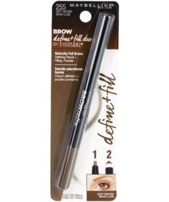 Maybelline Brow Define and Fill Duo 2-in-1 Defining Pencil with Filling Powder, Soft Brown, 0.021 Ounce 255 SOFT BROWN 0.02 Ounce (Pack of 1) 16 81z8DTlDPSL