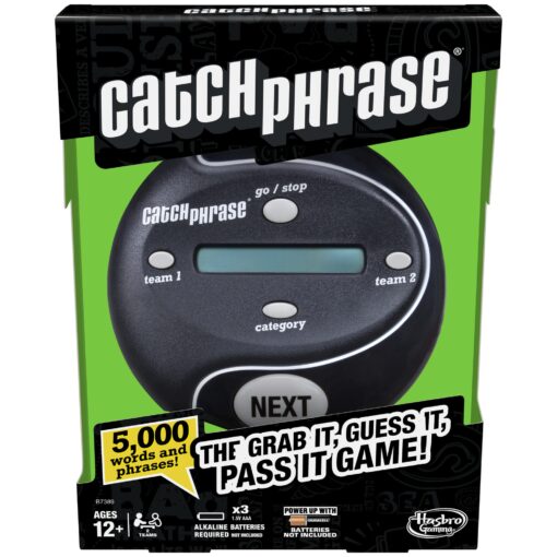 Hasbro Gaming Catch Phrase Game, Handheld Electronic Games, Christmas Gifts or Stocking Stuffers for Teens, Ages 12 and Up Frustration-Free Packaging