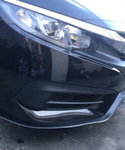 Front Lip ,HengJia Auto Parts 2.5m/8.2ft Car carbon fiber front lip,Front Bumper Lip ,Carbon Lip ,Side Skirt, front lip spoiler 100% waterproof protection(Carbon black) 56 81z9b3W0gQL