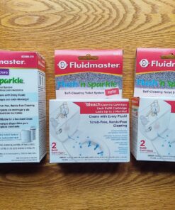 Fluidmaster 8300 Flush 'n Sparkle Automatic Toilet Bowl Cleaning System with Bleach Cartridge, 1 Count (Pack of 1) ( Packaging May Vary) Bleach Cleaning Kit 36 81zBIg7rT0L