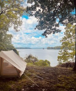 S'more Canvas Glamping Tent, 4 Season Family Camping Tent for 3/4/6 Person, Waterproof, Windproof, and Weather Resistant Tent for Family Glamping, Car Camping, Outdoor Party Cabin Tent(6.9ft x 8.5ft x 4.9ft) 54 81zBPR5MSL