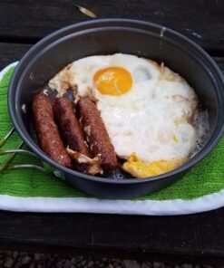 Wealers Camping Cookware 11 Piece Outdoor Mess Kit Backpacking| Trailblazing add on | Compact| Lightweight| Durable with Chef Pots, Bowls, Utensils and Mesh Carry Bag Included (11 Piece Set) 27 81zCWFwICEL