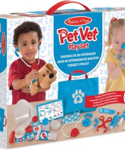 Melissa & Doug Examine and Treat Pet Vet Play Set (24 pcs) - Kids Veterinary Play Set, Veterinarian Kit For Kids, STEAM Toy, Pretend Play Doctor Set For Kids Ages 3+ 26 81zEQH0yBGL