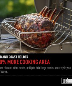 Weber Original Rib And Roast Holder, Steel, Large 12 81zEXSbP5JL