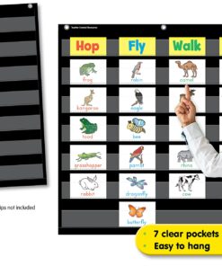Alternative view of Teacher Created Resources Black 7 Pocket Chart (20740)