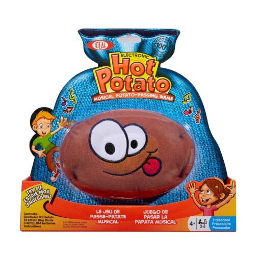 ALEX Toys Ideal Hot Potato Electronic Musical Passing Kids Party Game, Don’t Get Caught With the Spud When the Music Stops! Ages 4+, 2-6 Players, Brown