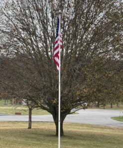 Deluxe Flag Pole Light Solar Powered - 1300 Lumen Solar Light for Flagpole - Light Up American Flag Outdoor with Solar Flag Pole Light from Dusk to Dawn for 12+ Hours - 100% Coverage Silver Flag Light Deluxe Silver 27 81zFtfdoEwL