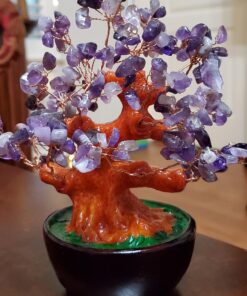 Parma77 Amethyst Crystal Tree, Purple Healing Crystals Gemstones Bonsai Money Tree, Purple Room Decor Cubicle Office Desk Decor for Women, Feng Shui Wealth and Luck Spiritual Gifts for Women 34 81zGbKb9SSL