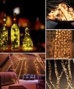 AMIR Upgraded Solar String Lights Outdoor, 8 Modes Mini 39Feet 120 LED Copper Wire Lights, Solar Powered Fairy Lights, Waterproof Decoration Lights for Garden Yard Party Wedding Christmas (Warm White) Warm White 28 81zH6rPLj2L