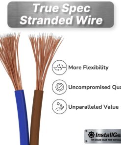 InstallGear 14 Gauge Speaker Wire 100 ft Cable, 14 AWG Speaker Wire Cable, True Spec Soft Touch Cables | Great use for Car Audio Speaker Wire, Stereos, Home Theater Speakers, Surround Sound 100 Feet 30 81zHMKpbylL