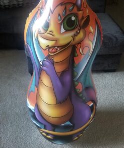 Inflatable Punching Bag for Kids with Foam Sword Set | 48" Double Sided Bop Bag for Boys, Girls and Children | Knight & Dragon Theme Imaginative and Sports Toys 25 81zHRsm5qoL