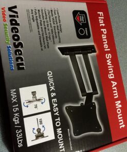 VideoSecu ML12B TV Wall Mount Articulating Arm Monitor Bracket for Most 19"-32", Some up to 47" LCD LED Plasma Flat Panel Screen TV with VESA 100/75mm M79 46 81zHtuaSAL