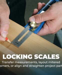 Kreg KMA2900 Multi-Mark Multi-Purpose Marking & Measuring Tool, Alloy Steel - Measuring Tools for Woodworking - Measurement Tool - Carpentry Tools & Accessories Blue 19 81zIWuGCA9L