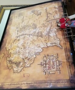POSTER STOP ONLINE The Hobbit/The Lord of the Rings - Movie Poster/Print (Map of Middle Earth - Limited Dark/Sepia Edition) (Size 36" x 24") (Unframed) Unframed 30 81zJIBN7PUL