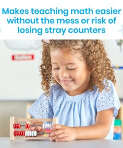 hand2mind Mini 20 Bead Wooden Rekenrek, Abacus for Kids Math, Math Manipulatives Kindergarten, Counting Rack for Kids, Counters for Kids Math, Educational Toys for Elementary Kids (Set of 4) Games Set of 4 16 81zJKItvyxL