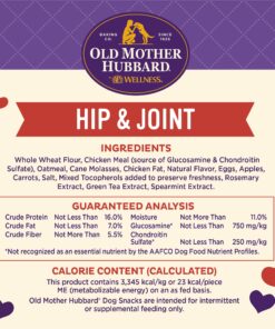 Old Mother Hubbard by Wellness Mother's Solutions Hip & Joint Natural Dog Treats, Crunchy Oven-Baked Biscuits, Ideal for Training, 20 ounce bag 18 81zJf7xbnbL