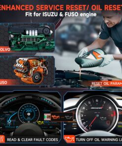 FCAR F802 Plus Heavy Duty Truck Scanner DPF Regen Tool Fit for Cummins Detroit Caterpillar International Volvo Paccar All System Diesel Diagnostic Scan Tool Truck & Car 2in1 Code Reader with Oil Reset F802 Heavy Duty Truck Scanner 15 81zJp8brROL