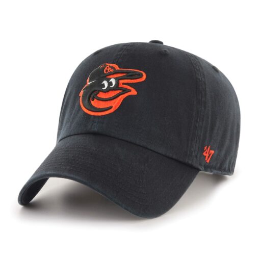 MLB Baltimore Orioles '47 Clean Up Adjustable Hat, Black, One Size